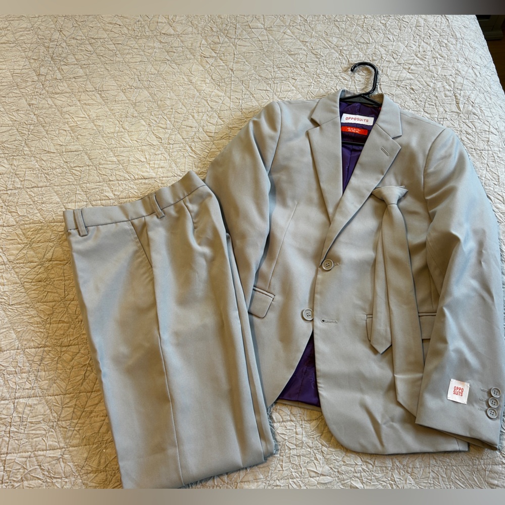 Boys Gray Suit Set